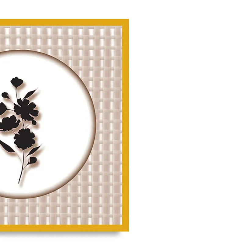 Botanica Silhouette Wall Art with Gold Frame media 4