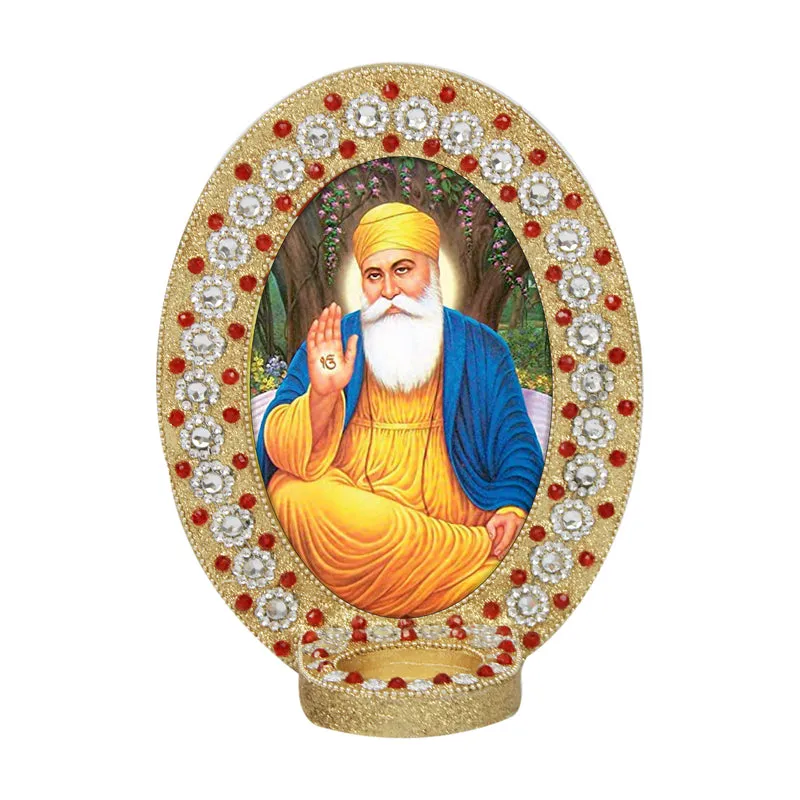 Guru Nanak Dev Photo Frame - Oval media 4