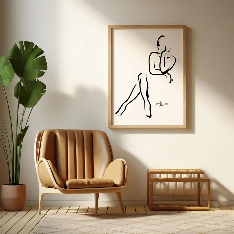 Unfolded Ease Canvas Wall Painting With Brown Frame media 6