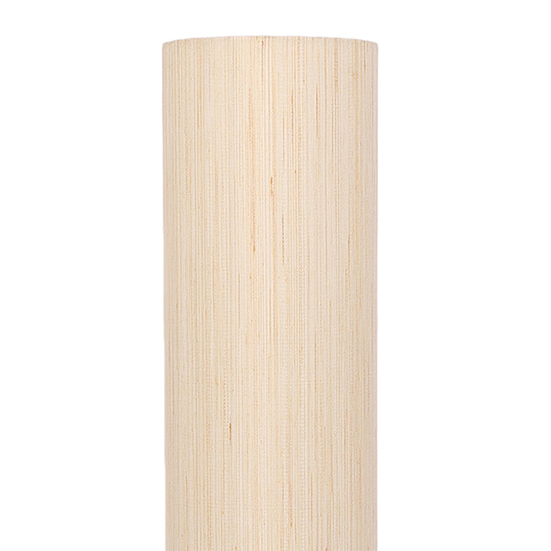 Neila Wooden Tower Floor Lamp With Khadi Shade - Off-White media 3