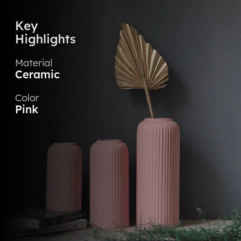 Tullia Ceramic Vase - Set Of Three media 2