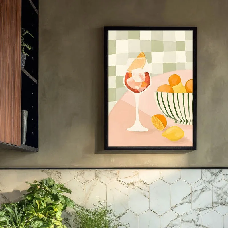 GeometricSip Archival Canvas Wall Art - Black media 3
