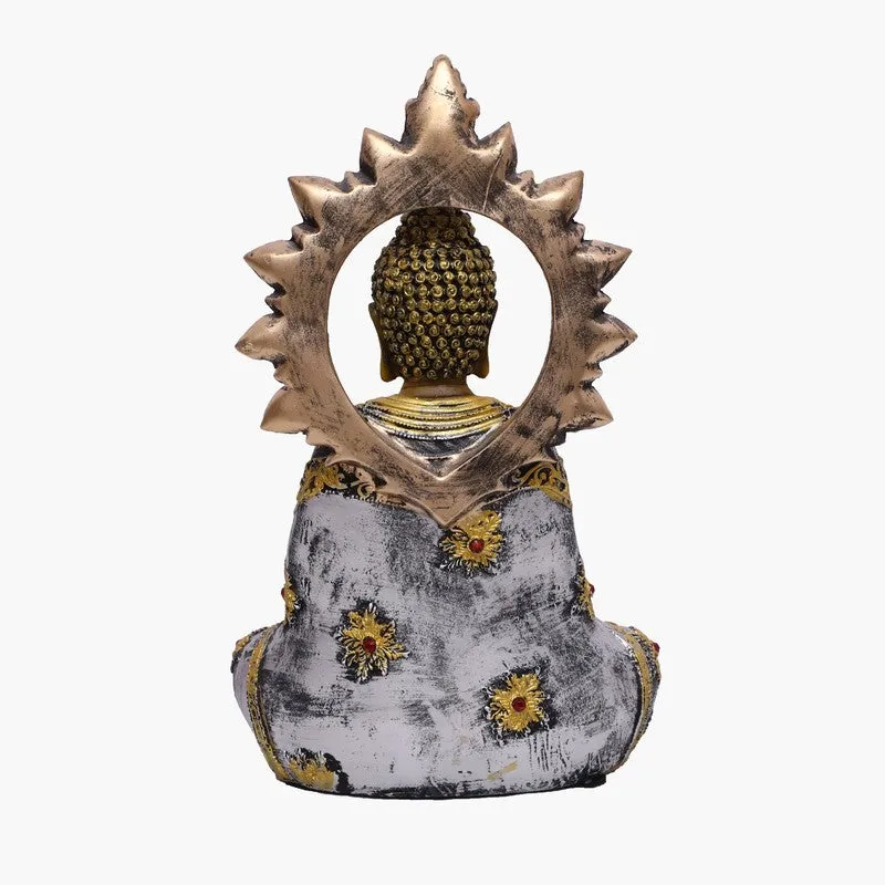 Azure Peace Buddha Idol - Silver media 5
