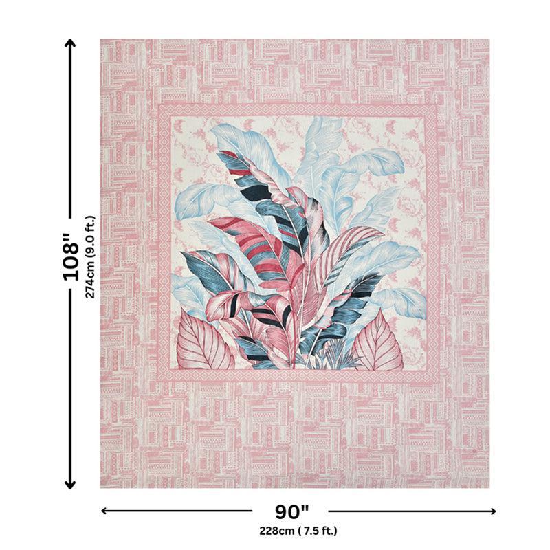 Little Explorers Floral Cotton Bedsheet (Pink) - 140 TC media 6