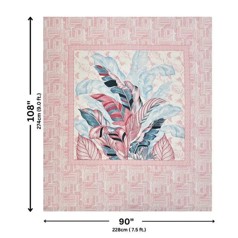 Little Explorers Floral Cotton Bedsheet (Pink) - 140 TC media 6