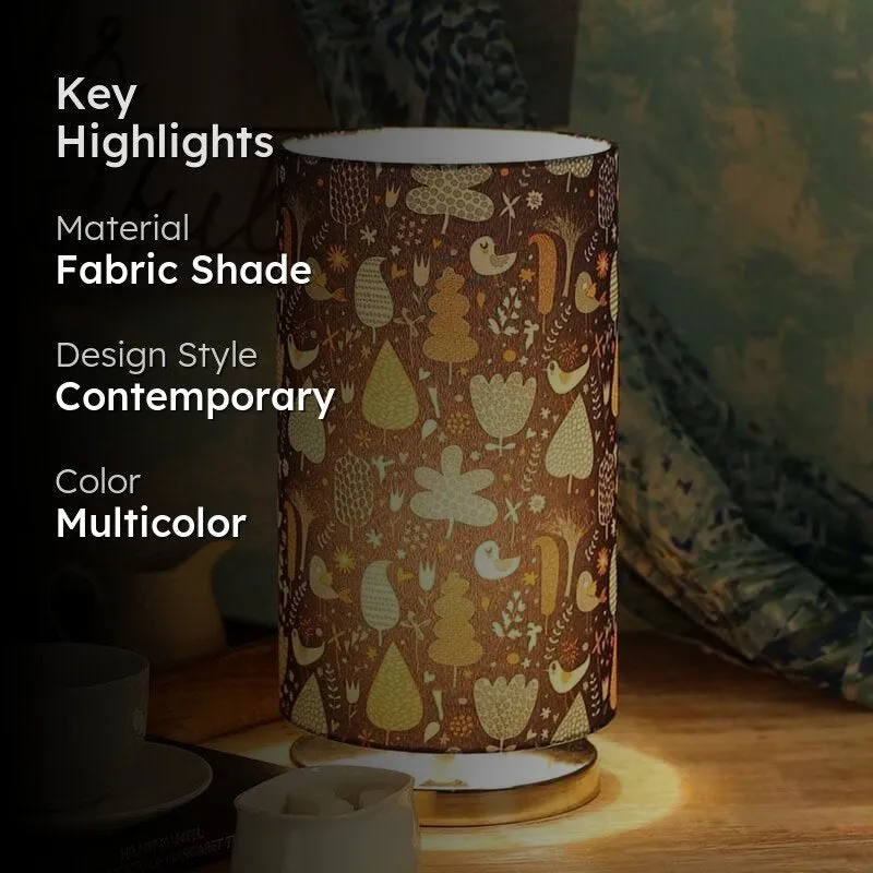 Nature Medley Fabric Table Lamp - Multicolor media 2
