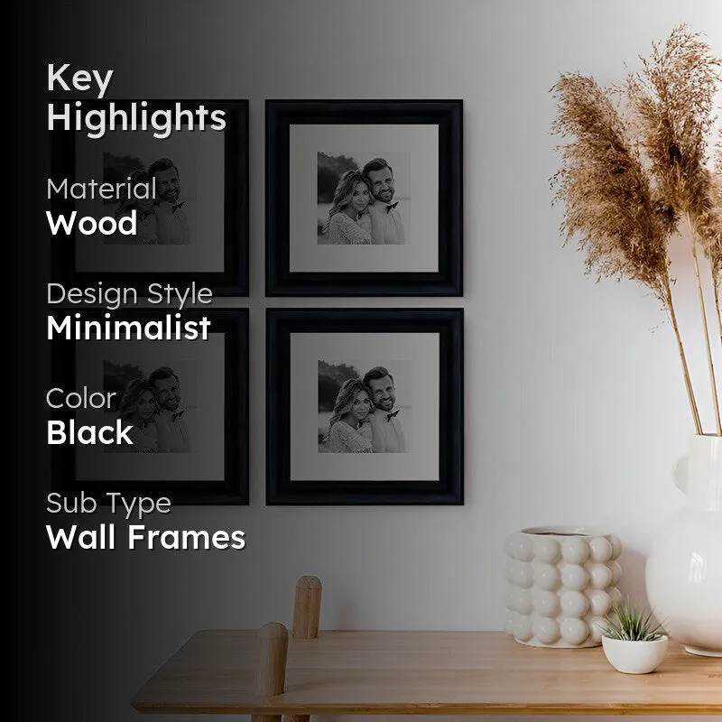 Time & Timber Photo Frame (Black) - Set Of Four media 2