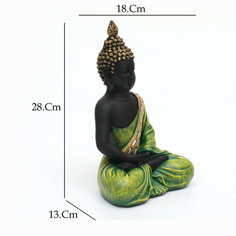 Gautama Buddha Idol - Light Green media 6