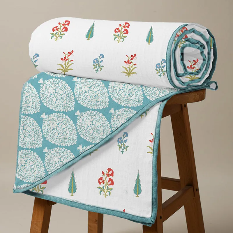 Urban Space High Garden Reversible Dohar - Red media 3