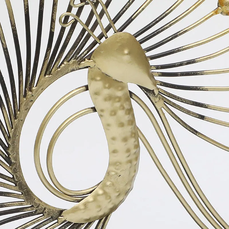 Aurum Plume Metal Showpiece media 3