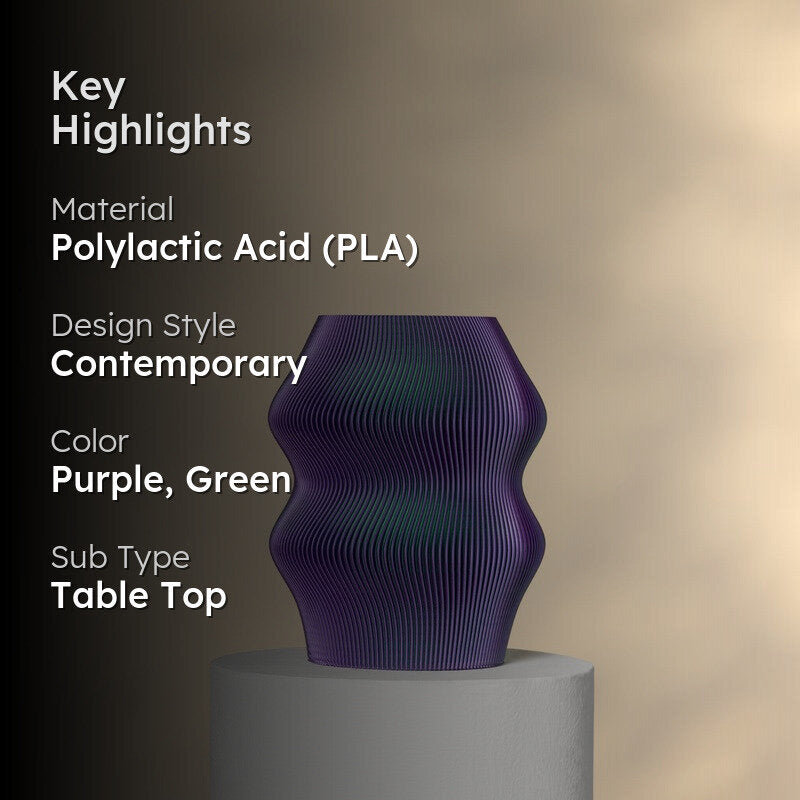 Fig Living Phantom Vase GP (3d Printed) - Two Piece Set media 2