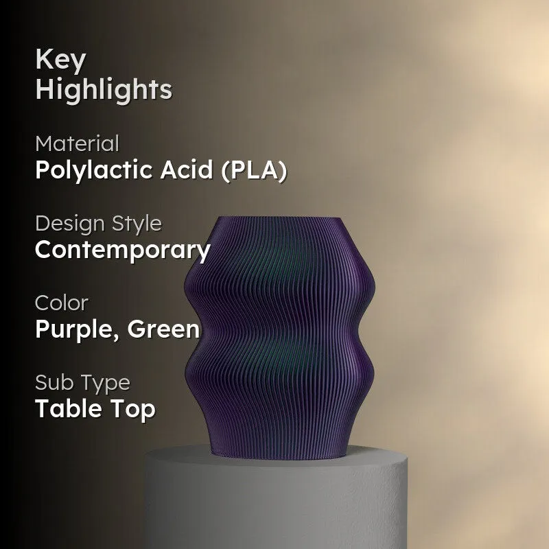 Fig Living Phantom Vase GP (3d Printed) - Two Piece Set media 2
