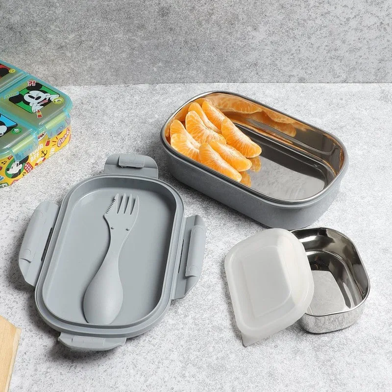 Spider Play Lunch Box (Grey) - 800 ML media 5