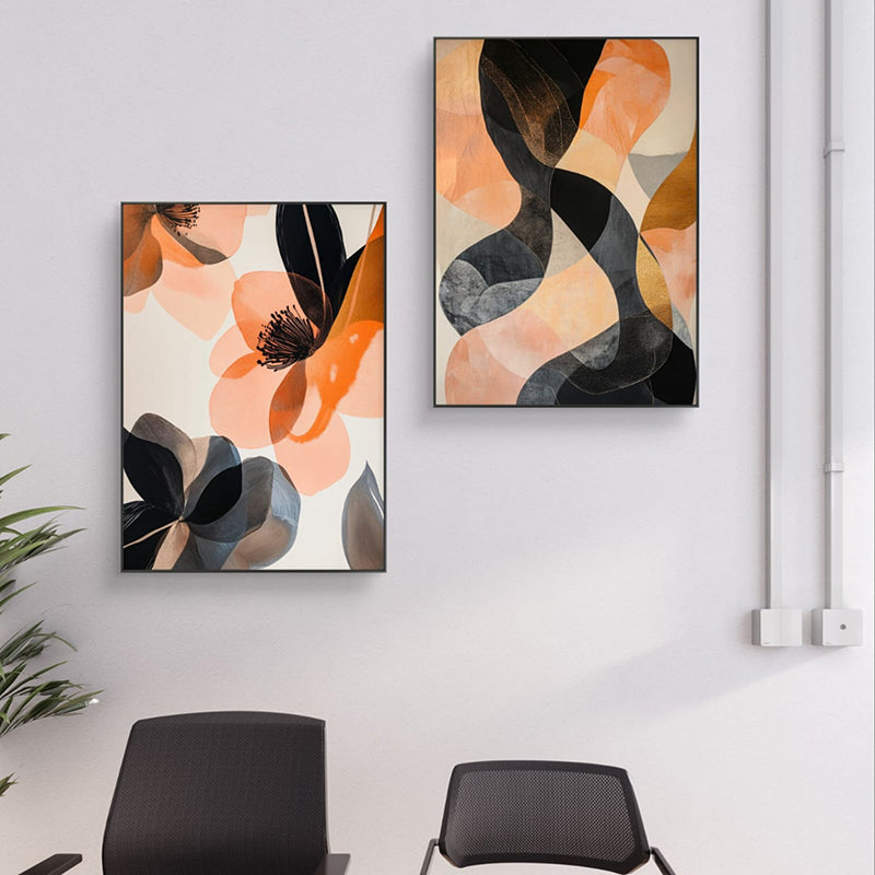 Swirled Petals Wall Art - Set Of Two