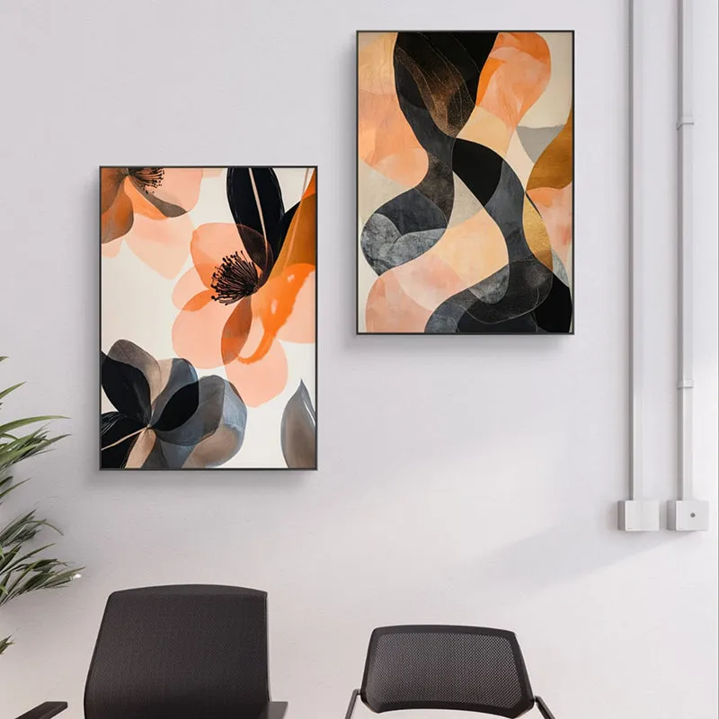 Swirled Petals Wall Art - Set Of Two media 1