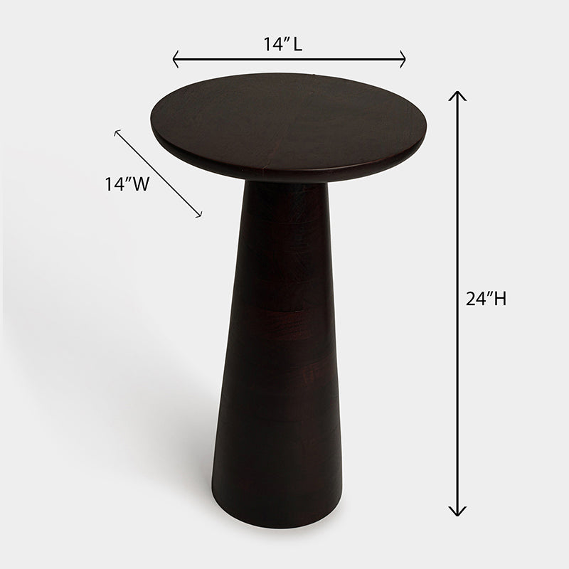 Attilio Acacia Wood Side Table media 5