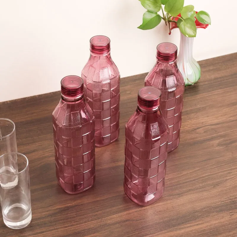 PureGrid Maroon Clear PET Bottle (1000 mL Each) - Set Of Four media 3