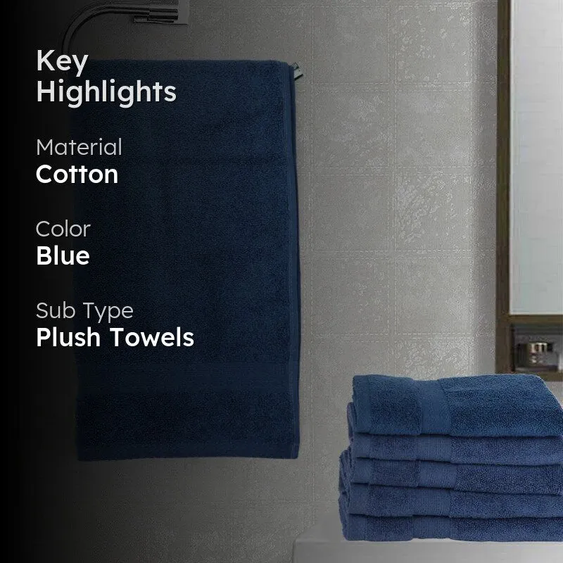 Miorah Hand Towel (Blue) - Set Of  Four media 2