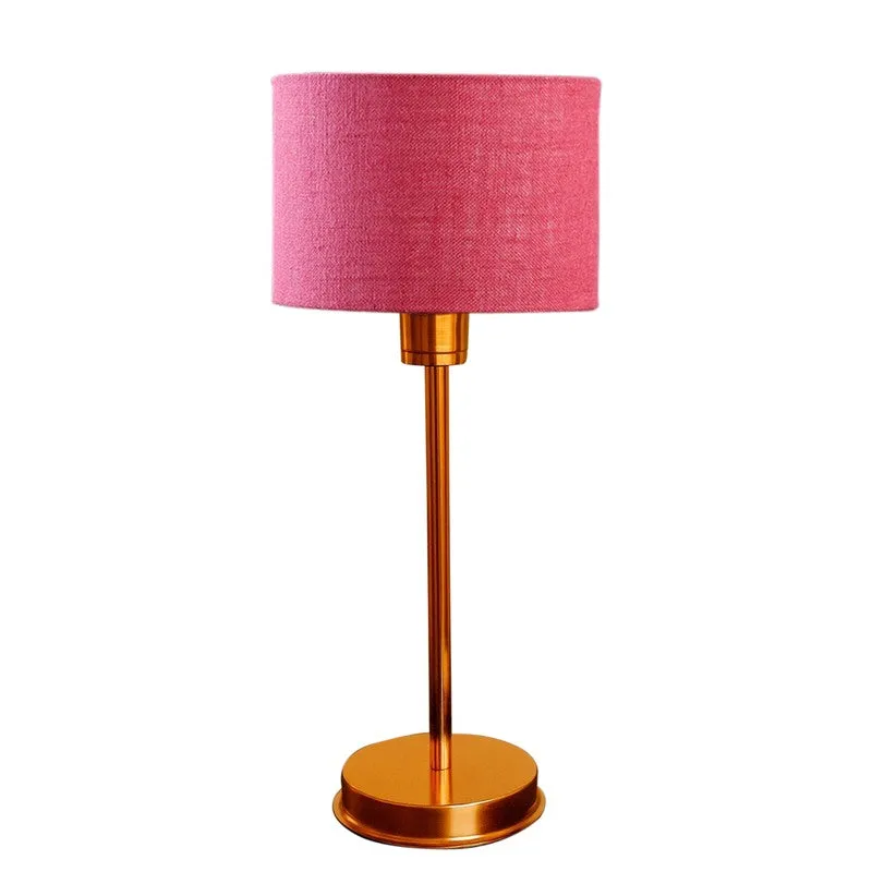 Kavira Velm Metal Table Lamp - Pink media 5