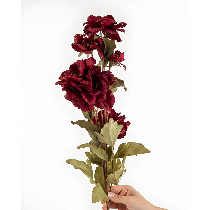 AarviDecor Peony Flame Silk Artificial Flowers media 5