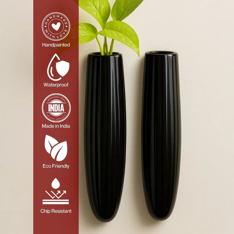 Yloria Pots & Planters (Black) - Set Of Two media 7