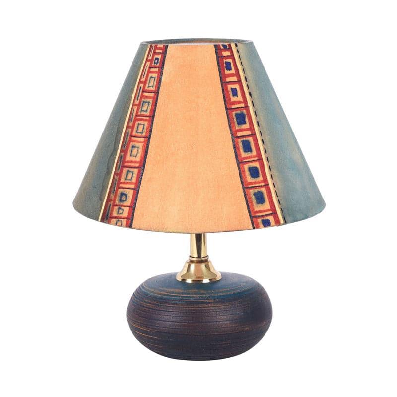 Donovan Wooden & Terracotta Table Lamp - Multicolor media 4