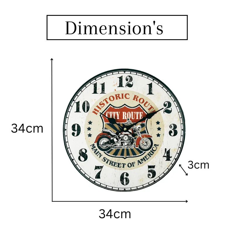 City Route Analog Wall Clock media 3