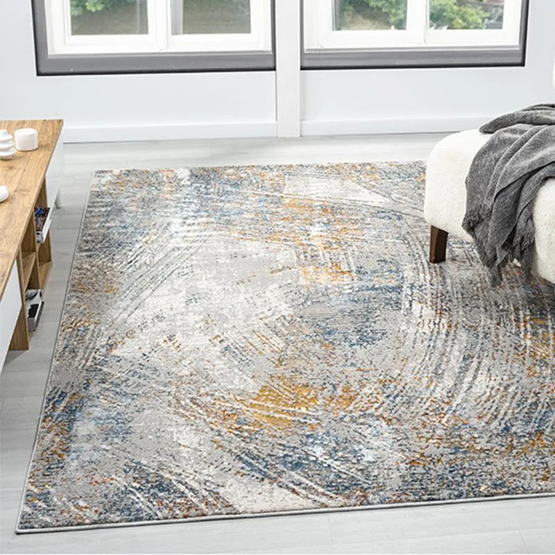 Rusto Abstract Carpet - Blue & Yellow media 3