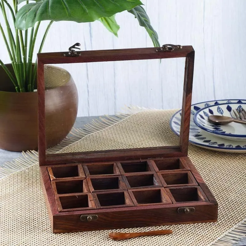 Timeless Wooden Spice Box media 4
