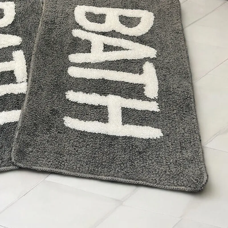 Trama Cotton Bath Mat (Grey) - Set Of Two media 5