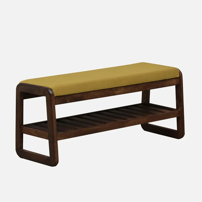 Tread Mango Wood Shoe Rack - Yellow media 4