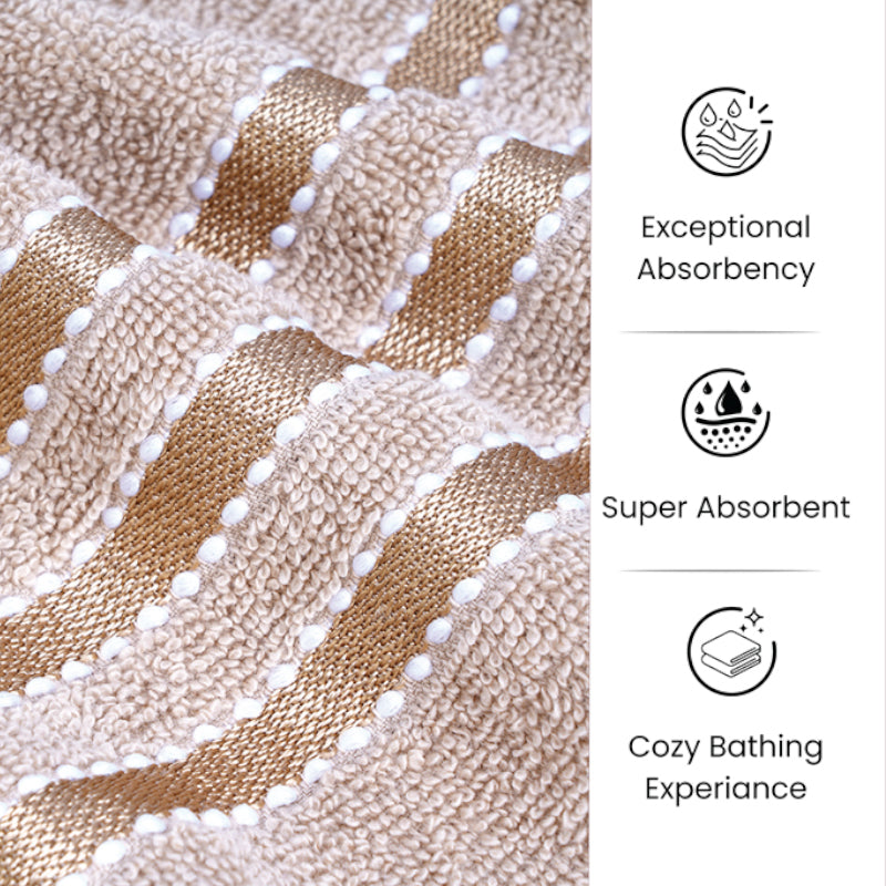 Micro Cotton LuxeDry Comfort Solid Bath Towel - Brown media 8