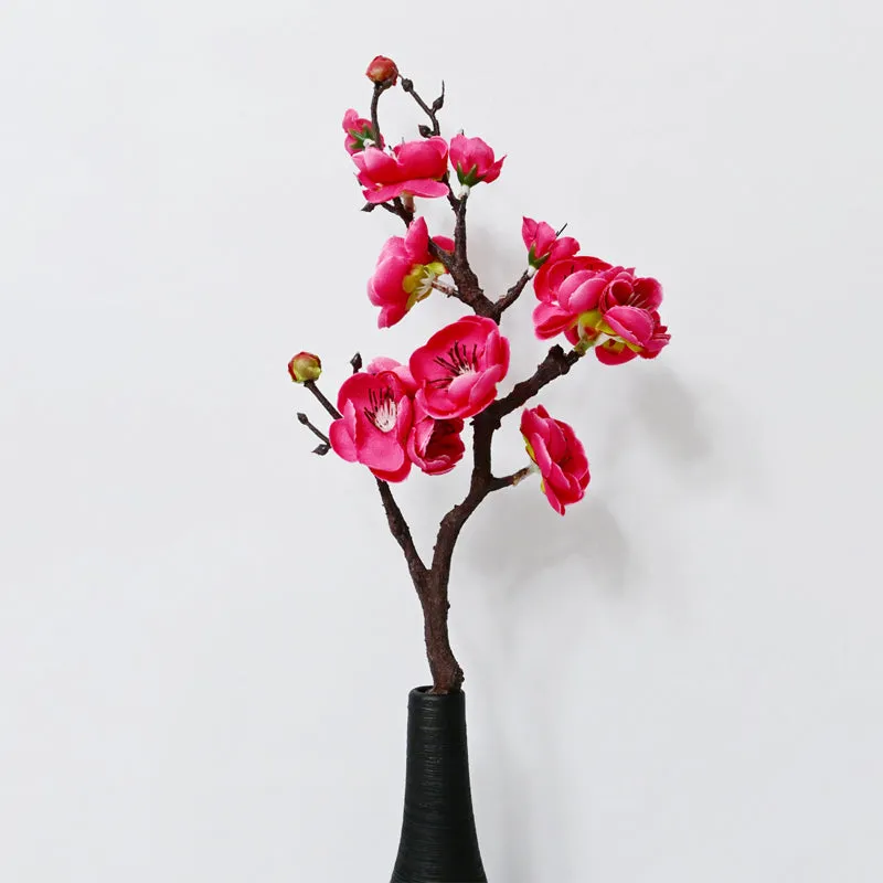 Artificial Plum Blossom Flower Stick (Pink) - Set of Two media 7