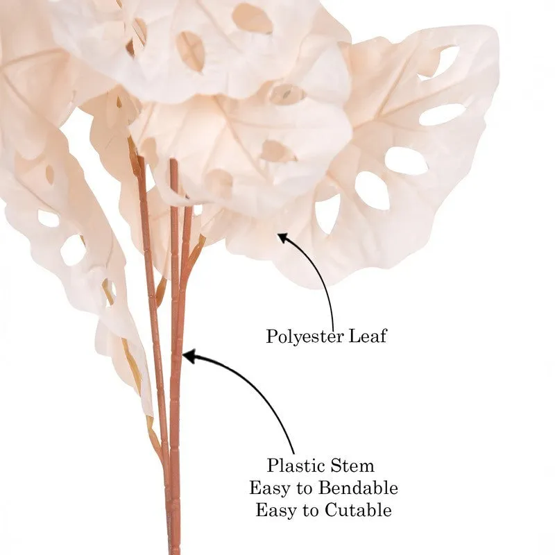 Graceful Petals(Beige) Durable & Decorative Faux Flowers - Set Of Two media 3