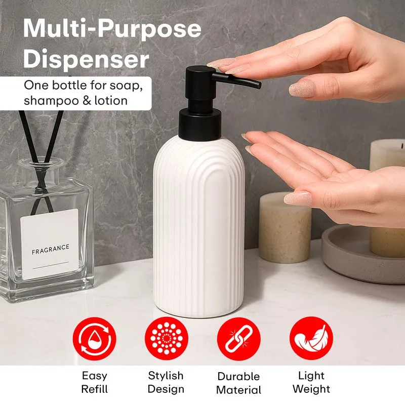 Rioware CalmCurve Liquid Soap Dispenser (300 ML) - White media 8