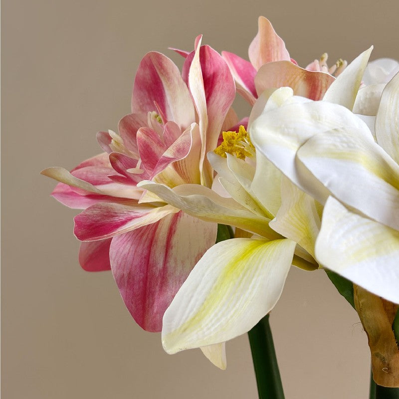 Amaryllis Artificial Floral Stems without Vase - Set of Five media 8
