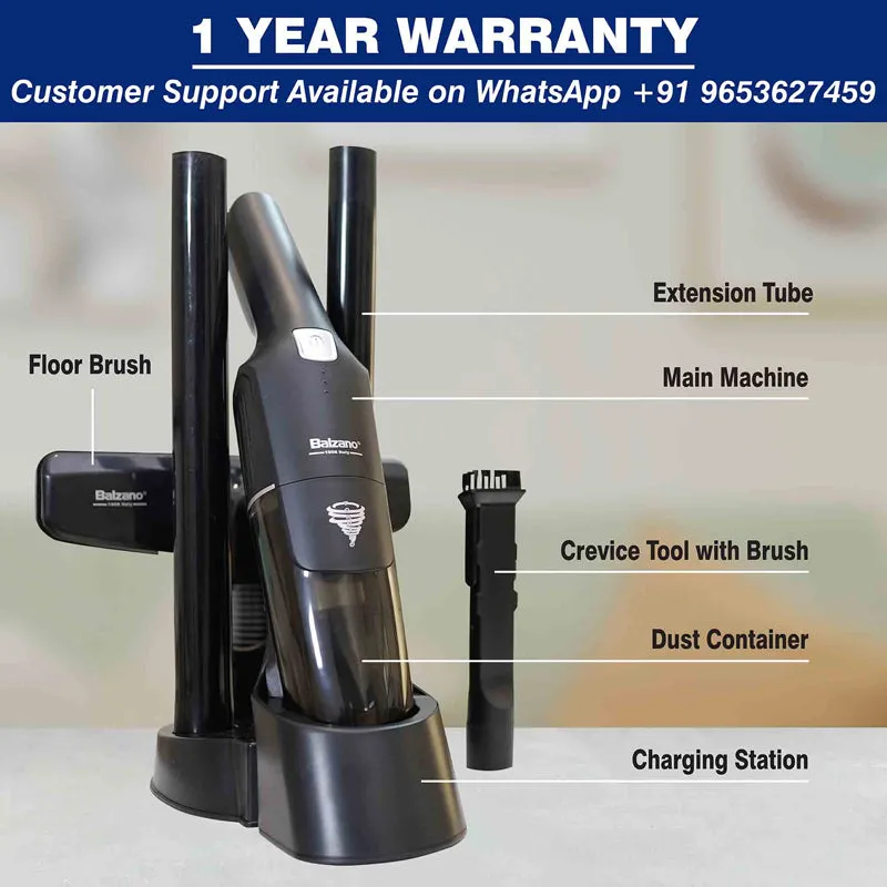 Balzano Tornado Cordless, Portable Vaucum Cleaner - Black media 8