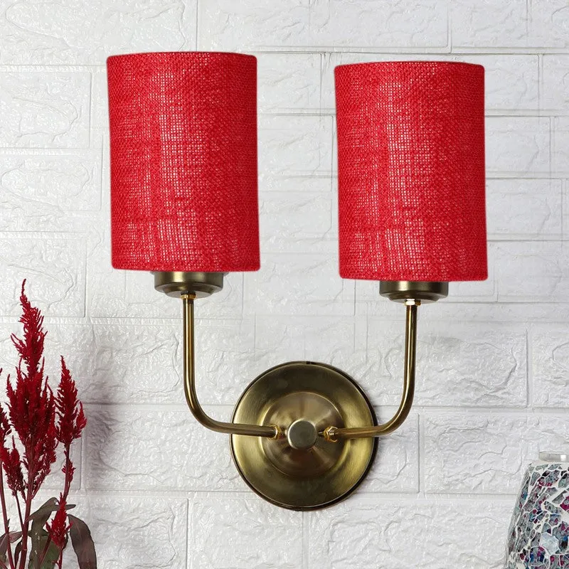 Lumoire Duo Metal Wall Lamp - Maroon media 3