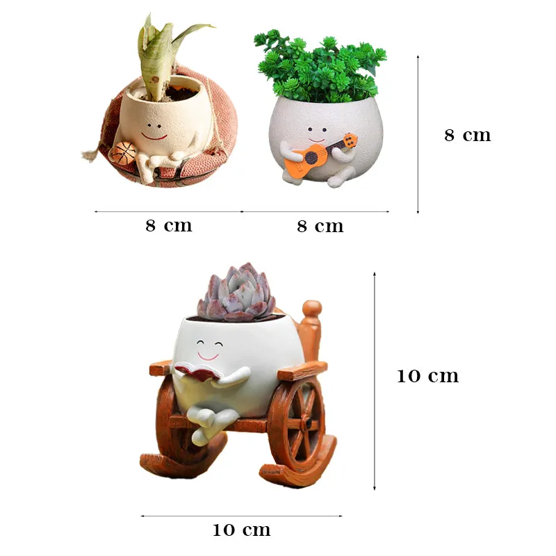 Plant Buddies Resin Planter - Set Of Three media 7