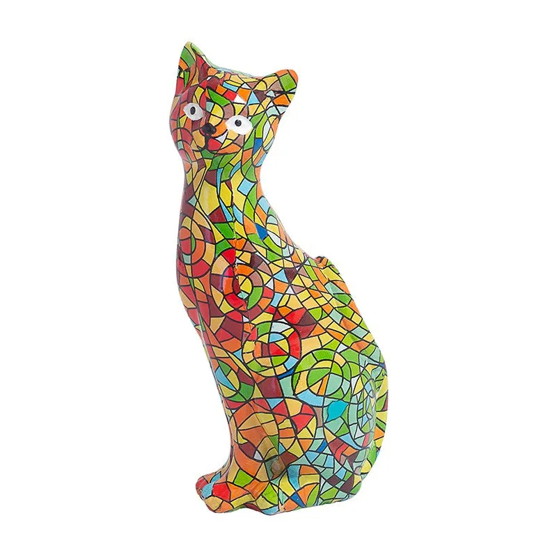 Mosaic Kitten Showpiece - Multicolor media 3