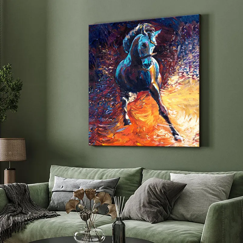 Cosmic Stallion Wall Painting media 4