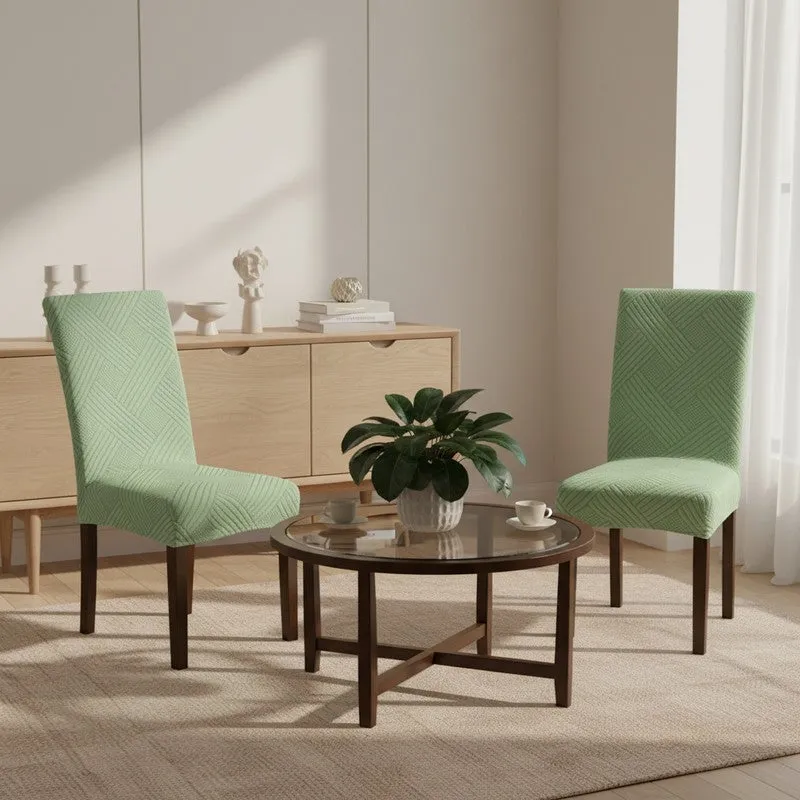 Rivexa Soft Chair Cover (Green) - Set Of Two media 1