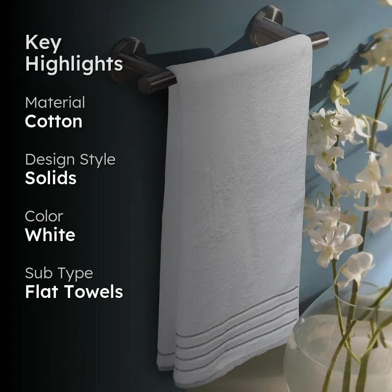 Hue Haven Bath Towel - White media 2