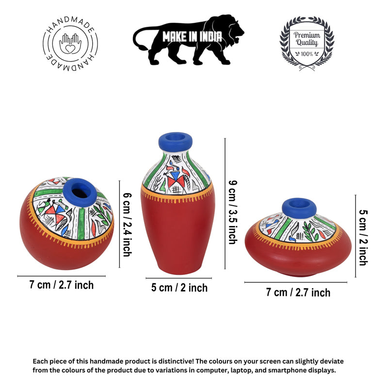 Terracotta Trot Vase - Set Of Three media 6