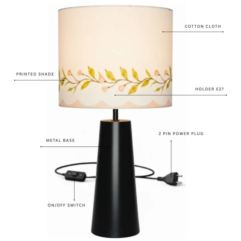 Celeste Glow Cotton Table Lamp - White media 5
