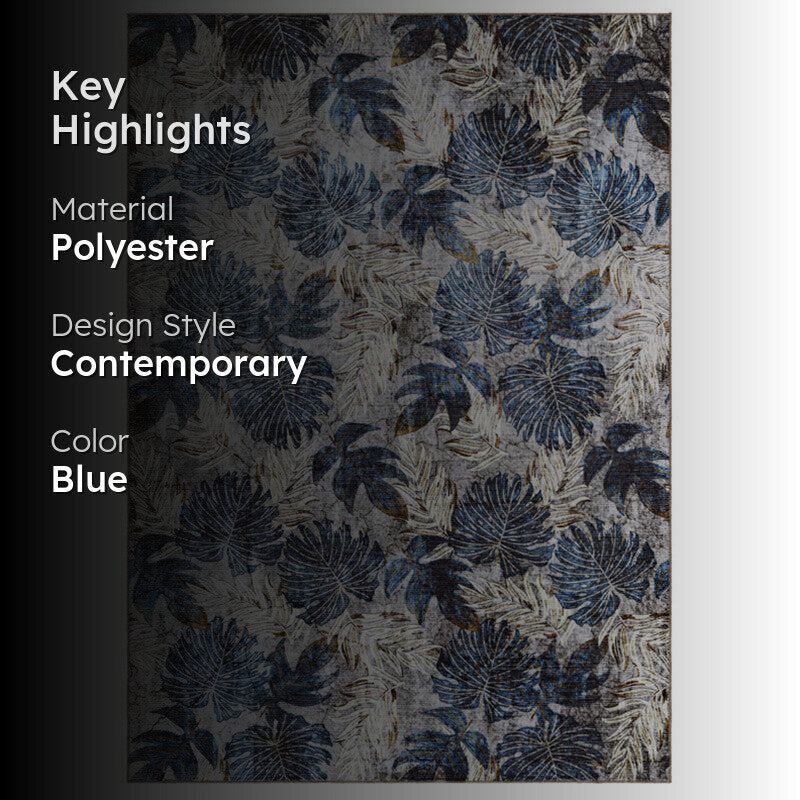 Fariyah Floral Carpet - Blue media 2