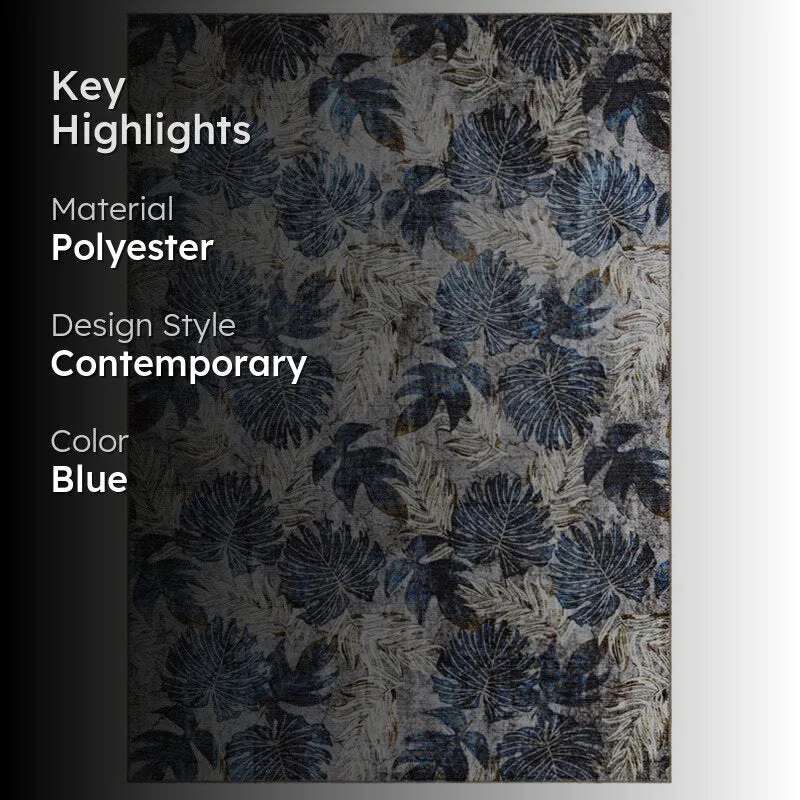 Fariyah Floral Carpet - Blue media 2