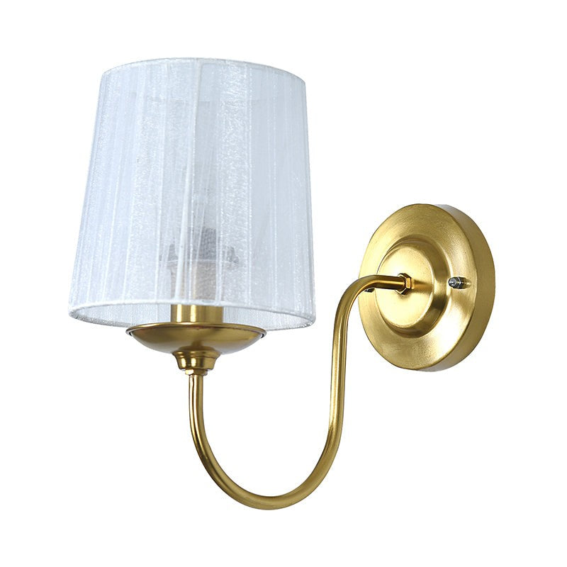 Pleat Carva Metal Wall Lamp (Gold) - Set Of Two media 4