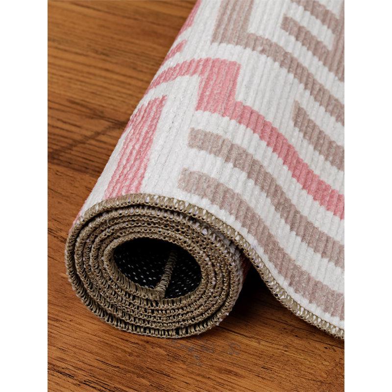 Rusalina Lino Carpet - Peach & Black media 4