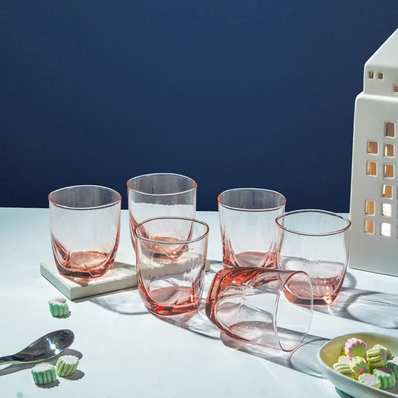 Luminarc Eiffel Whiskey Glass (300 mL/Pink) - Set Of Six media 1